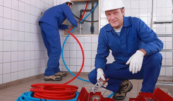 a male plumber fixing a bathroom faucet from Emergency Plumber Kyle in Kyle, TX - Kitchen Faucet Replacement