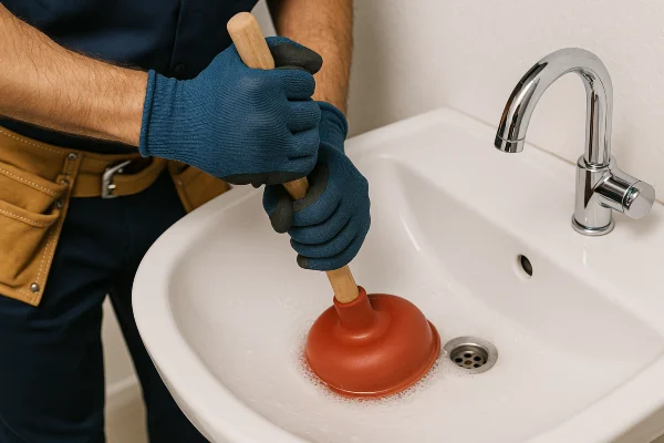 a male technician tightening a ball valve from Emergency Plumber Kyle in Kyle, TX - Tankless Water Heater Installation